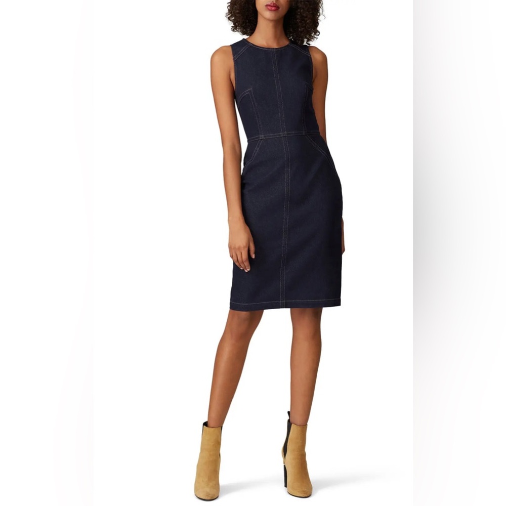 ✨TRINA TURK Dark Blue Denim Dress Size 2